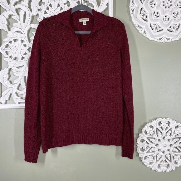 St. John's Bay Super Soft Red Pullover Sweater - Picture 1 of 5